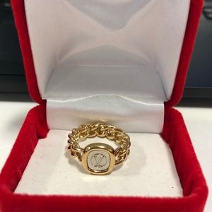 Louis Vuitton authentic vintage gold ring